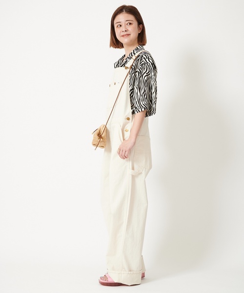 U by SPICK&SPAN SELECT(ユーバイスピックアンドスパンセレクト)の「【SELENAHELIOS/セレナヘリオス】 別注アニマルプリントシャツ(シャツ/ブラウス・レディース・ブラック/オレンジ・FREE)」の8枚目の写真