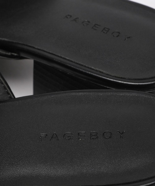 PAGEBOY（ページボーイ）の「スクエアタンクチェーンサンダル（サンダル・レディース・ブラック/オフホワイト・MEDIUM/LARGE）」の15枚目の写真