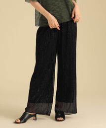 Ray BEAMS | Ray BEAMS / ラメ プリーツ パンツ(その他パンツ)