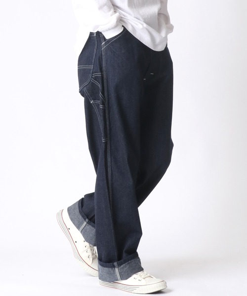 Lee(リー)の「Lee/リー DUNGAREES PAINTER PANTS/ペインターパンツ/ワークパンツ(デニムパンツ・メンズ・ワンウォッシュ・S/M/L/XL)」の6枚目の写真