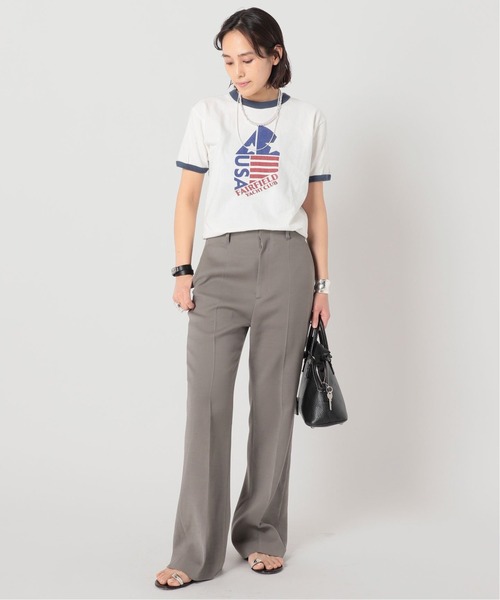 GOOD ROCK SPEED（グッドロックスピード）の「*【GOOD ROCK SPEED / グッドロックスピード】USA リンガーＴシャツ（Tシャツ/カットソー・レディース・ホワイト・FREE）」の4枚目の写真