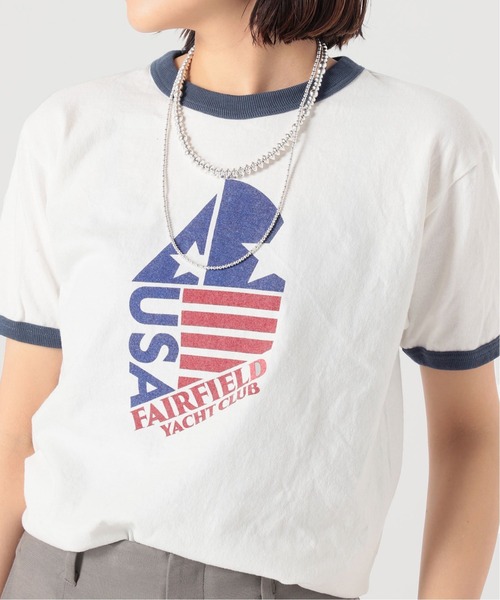 GOOD ROCK SPEED（グッドロックスピード）の「*【GOOD ROCK SPEED / グッドロックスピード】USA リンガーＴシャツ（Tシャツ/カットソー・レディース・ホワイト・FREE）」の7枚目の写真