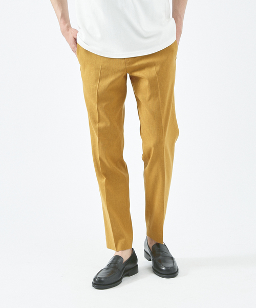 ABAHOUSE（アバハウス）の「【セットアップ対応】ソロストレッチ リネン テーパード パンツ / スラックス（その他パンツ・メンズ・ライトグレー/ベージュ/ネイビー/ブルー/オレンジ系その他/ダークブラウン/イエロー系その他/ブルー系その他/パープル系その他/ブラウン系その他/ブラウン系その他2/グリーン・44/46/48/50）」の11枚目の写真