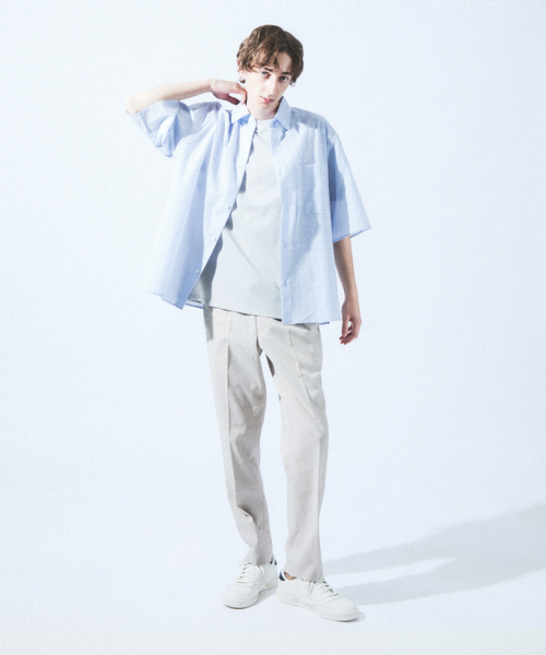 ABAHOUSE（アバハウス）の「【セットアップ対応】ソロストレッチ リネン テーパード パンツ / スラックス（その他パンツ・メンズ・ライトグレー/ベージュ/ネイビー/ブルー/オレンジ系その他/ダークブラウン/イエロー系その他/ブルー系その他/パープル系その他/ブラウン系その他/ブラウン系その他2/グリーン・44/46/48/50）」の13枚目の写真