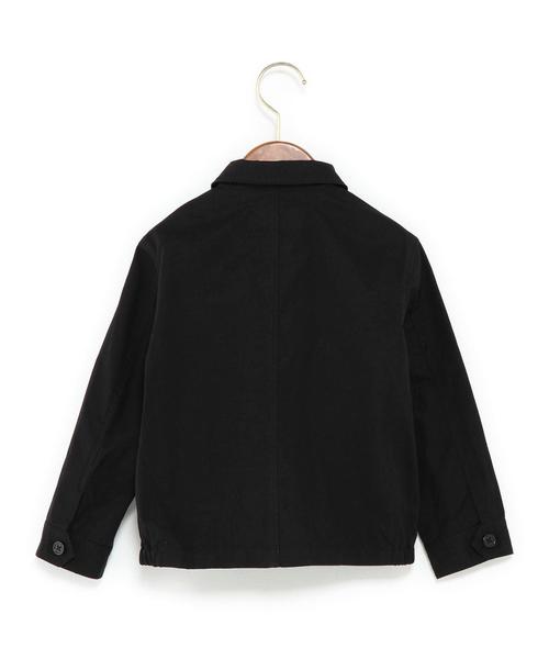 green label relaxing（グリーンレーベルリラクシング）の「コットン ワークブルゾン◆（ブルゾン・キッズ・ブラック/ダークグリーン・S/105/135/M/115/L/125）」の3枚目の写真