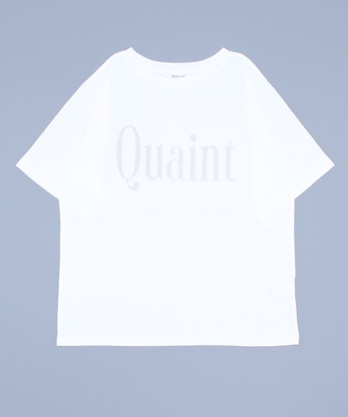 Shelly island(シェリーアイランド)の「フロッキーロゴTシャツ(Tシャツ/カットソー・レディース・ホワイト/チャコールグレー/ライトグレー・FREE)」の11枚目の写真