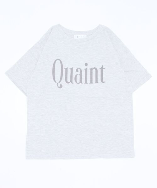 Shelly island(シェリーアイランド)の「フロッキーロゴTシャツ(Tシャツ/カットソー・レディース・ホワイト/チャコールグレー/ライトグレー・FREE)」の12枚目の写真