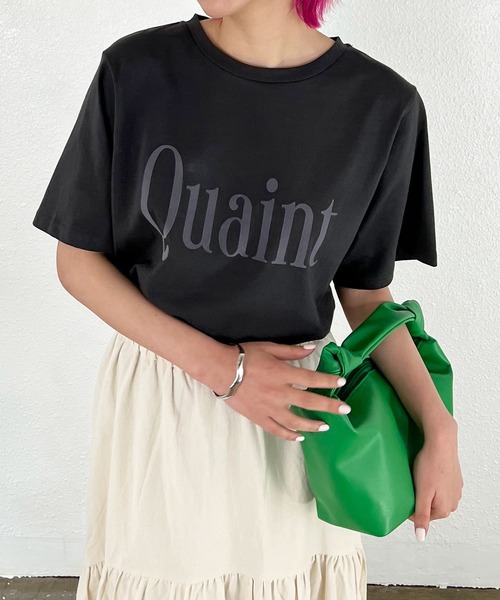 Shelly island(シェリーアイランド)の「フロッキーロゴTシャツ(Tシャツ/カットソー・レディース・ホワイト/チャコールグレー/ライトグレー・FREE)」の15枚目の写真