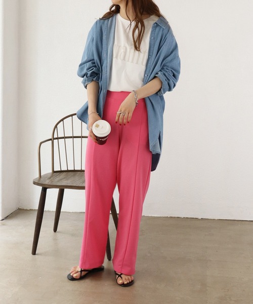 Shelly island(シェリーアイランド)の「フロッキーロゴTシャツ(Tシャツ/カットソー・レディース・ホワイト/チャコールグレー/ライトグレー・FREE)」の22枚目の写真