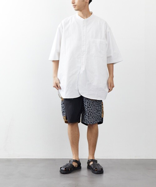 FREAK'S STORE（フリークスストア）の「FREAK'S STORE/フリークスストア ナイロンベイカーショーツ（その他パンツ・メンズ・ブラウン系その他/レオパード/グレー系その他・MEDIUM/SMALL/LARGE）」の4枚目の写真