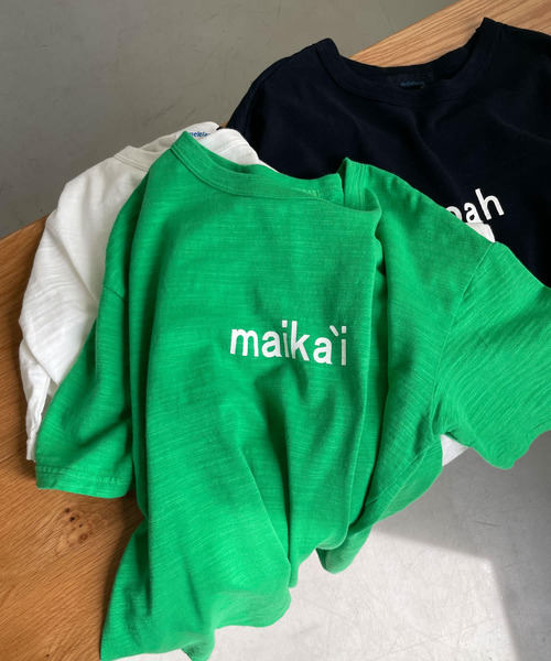 URBAN RESEARCH DOORS(アーバンリサーチドアーズ)の「melelana 半袖T-shirts(Tシャツ/カットソー・レディース・ネイビー/オフホワイト/グリーン・ONE)」の6枚目の写真