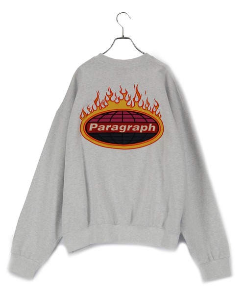Paragraph(パラグラフ)の「PARAGRAPH/FIRE LOGO CREW SWEAT/NO.21/22SS(スウェット・メンズ・チャコールグレー/グレー系その他/グリーン・FREE)」の1枚目の写真