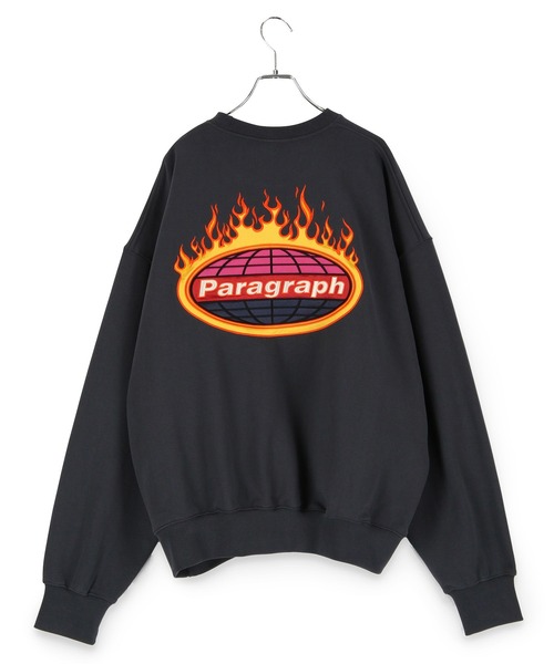 Paragraph(パラグラフ)の「PARAGRAPH/FIRE LOGO CREW SWEAT/NO.21/22SS(スウェット・メンズ・チャコールグレー/グレー系その他/グリーン・FREE)」の2枚目の写真