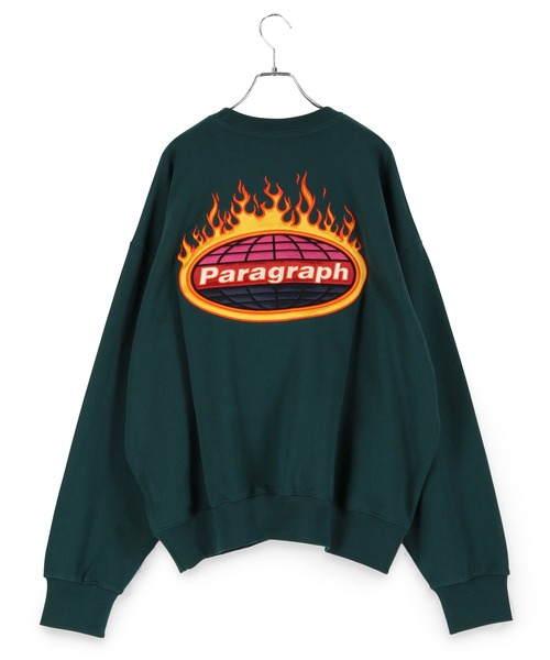 Paragraph(パラグラフ)の「PARAGRAPH/FIRE LOGO CREW SWEAT/NO.21/22SS(スウェット・メンズ・チャコールグレー/グレー系その他/グリーン・FREE)」の3枚目の写真