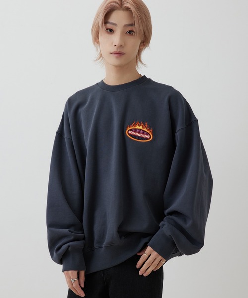 Paragraph(パラグラフ)の「PARAGRAPH/FIRE LOGO CREW SWEAT/NO.21/22SS(スウェット・メンズ・チャコールグレー/グレー系その他/グリーン・FREE)」の11枚目の写真