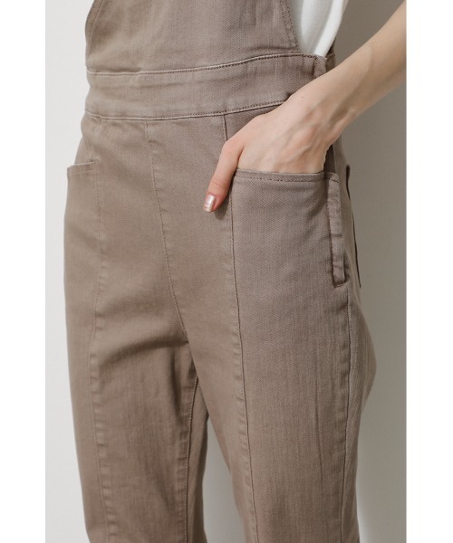 AZUL by moussy（アズールバイマウジー）の「ASYMME SUSPENDER ALLINONE/アシメサスペンダーオールインワン（つなぎ/オールインワン・レディース・ベージュ/ブルー・MEDIUM/SMALL）」の15枚目の写真