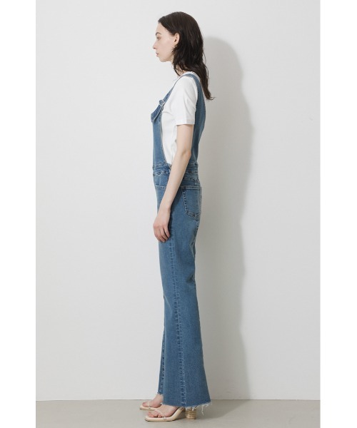 AZUL by moussy（アズールバイマウジー）の「ASYMME SUSPENDER ALLINONE/アシメサスペンダーオールインワン（つなぎ/オールインワン・レディース・ベージュ/ブルー・MEDIUM/SMALL）」の11枚目の写真