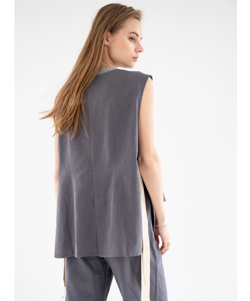 ALEXIA STAM（アリシアスタン）の「Cotton Linen Vest/コットン