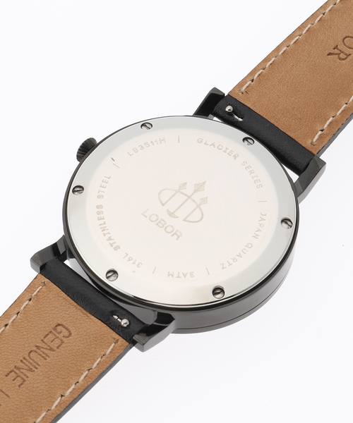 LOBOR(ロバー)の「LOBOR Glacier Ventisquero Black 40mm【 ウォッチ 】(アナログ腕時計・レディース・ブラック・FREE)」の4枚目の写真