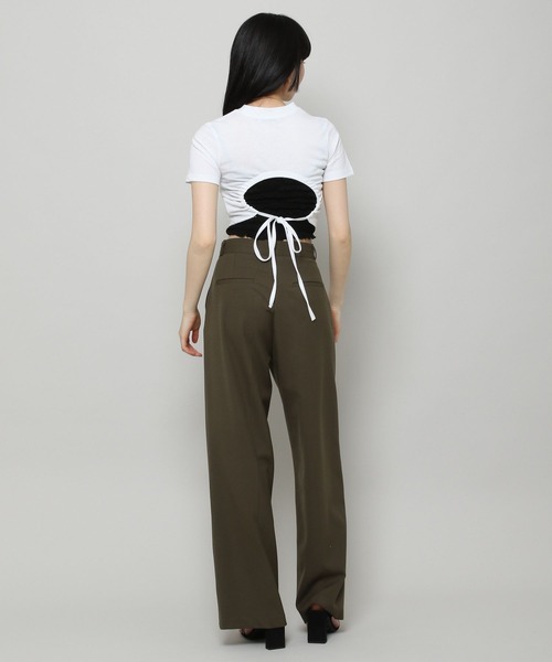 ALAND（エーランド）の「3.3Field Trip／OPEN BACK T　2297680（Tシャツ/カットソー・レディース・ブラック/ネイビー/アイボリー・FREE）」の13枚目の写真