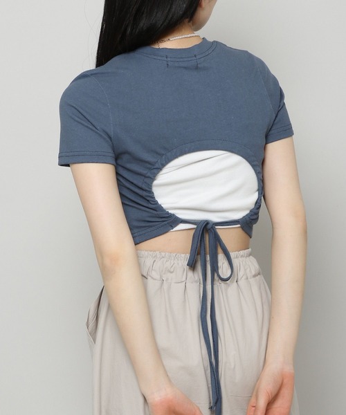 ALAND（エーランド）の「3.3Field Trip／OPEN BACK T　2297680（Tシャツ/カットソー・レディース・ブラック/ネイビー/アイボリー・FREE）」の21枚目の写真