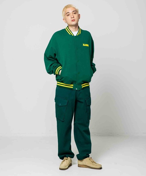 XLARGE(エクストララージ)の「SWEAT VARSITY JACKET(ブルゾン・メンズ・ブラック/ブラウン/グリーン・S/M/L/XL)」の17枚目の写真