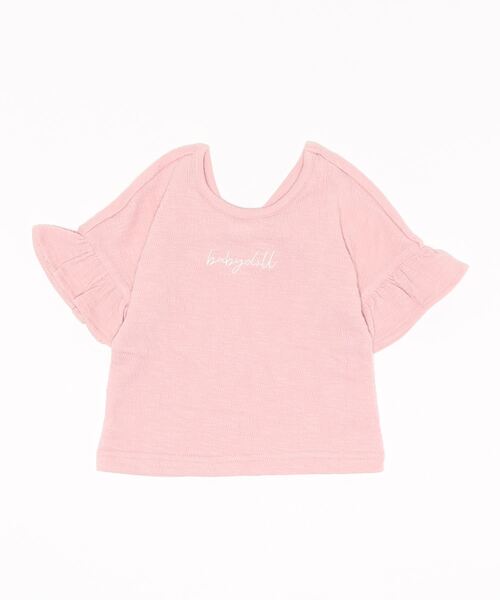 BABYDOLL（ベビードール）の「バックリボン Tシャツ 6671K（Tシャツ/カットソー・キッズ・チェリーピンク/ライトグリーン系1・80ｃｍ/90cm/110cm/100cm/120cm/130cm/140cm/150cm）」の4枚目の写真