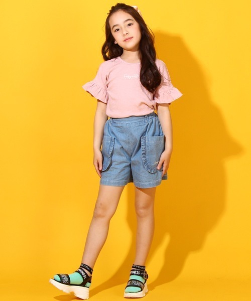 BABYDOLL（ベビードール）の「バックリボン Tシャツ 6671K（Tシャツ/カットソー・キッズ・チェリーピンク/ライトグリーン系1・80ｃｍ/90cm/110cm/100cm/120cm/130cm/140cm/150cm）」の9枚目の写真