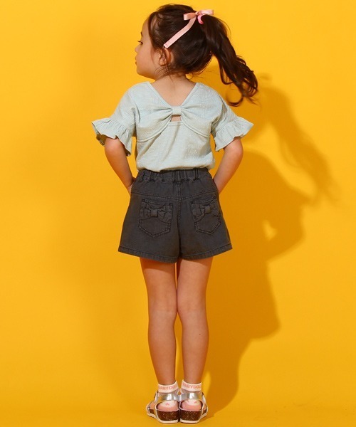 BABYDOLL（ベビードール）の「バックリボン Tシャツ 6671K（Tシャツ/カットソー・キッズ・チェリーピンク/ライトグリーン系1・80ｃｍ/90cm/110cm/100cm/120cm/130cm/140cm/150cm）」の18枚目の写真