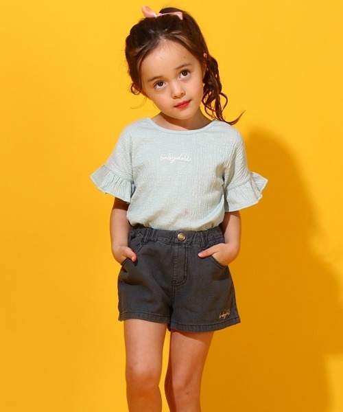 BABYDOLL（ベビードール）の「バックリボン Tシャツ 6671K（Tシャツ/カットソー・キッズ・チェリーピンク/ライトグリーン系1・80ｃｍ/90cm/110cm/100cm/120cm/130cm/140cm/150cm）」の12枚目の写真