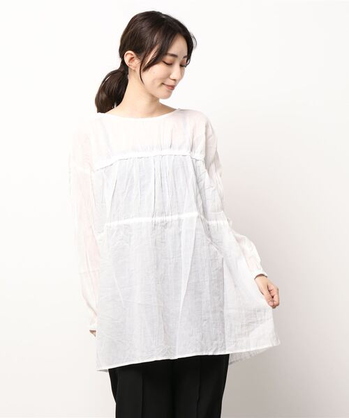 Lugnoncure（ルノンキュール）の「ボイル2wayブラウス（シャツ/ブラウス・レディース・ブラック/レッド/オフホワイト・ﾌﾘ-）」の17枚目の写真