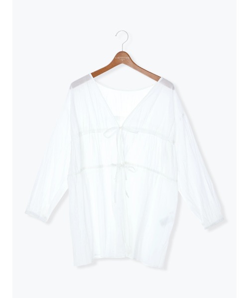 Lugnoncure（ルノンキュール）の「ボイル2wayブラウス（シャツ/ブラウス・レディース・ブラック/レッド/オフホワイト・ﾌﾘ-）」の16枚目の写真