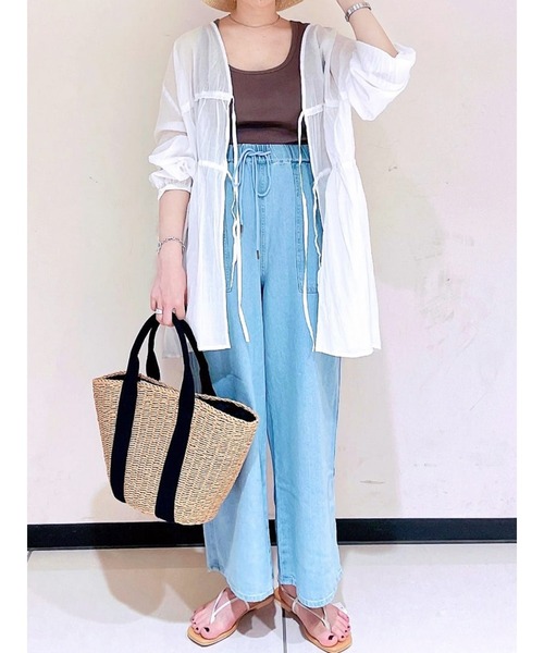 Lugnoncure（ルノンキュール）の「ボイル2wayブラウス（シャツ/ブラウス・レディース・ブラック/レッド/オフホワイト・ﾌﾘ-）」の7枚目の写真