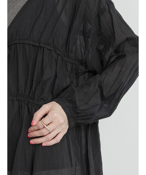 Lugnoncure（ルノンキュール）の「ボイル2wayブラウス（シャツ/ブラウス・レディース・ブラック/レッド/オフホワイト・ﾌﾘ-）」の18枚目の写真