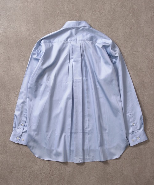 BRICK & SONS(ブリックアンドサンズ)の「リラックスバックプリーツシャツ<サックス>(シャツ/ブラウス・メンズ・サックスブルー・LL/S/M/L)」の7枚目の写真