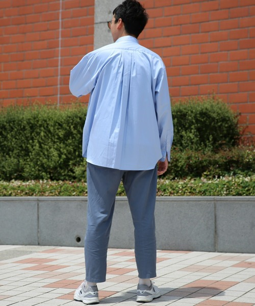 BRICK & SONS(ブリックアンドサンズ)の「リラックスバックプリーツシャツ<サックス>(シャツ/ブラウス・メンズ・サックスブルー・LL/S/M/L)」の6枚目の写真