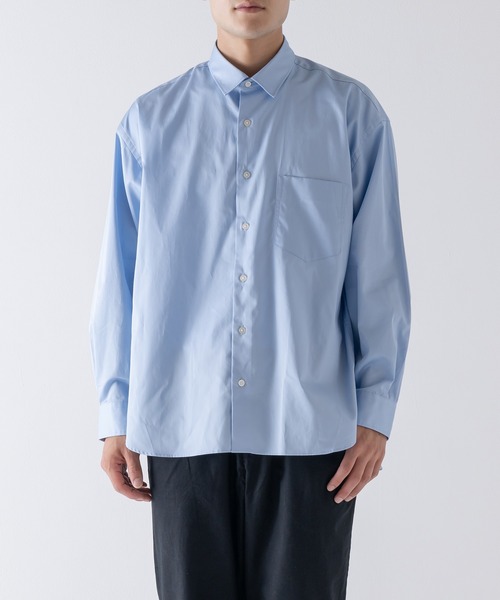 BRICK & SONS(ブリックアンドサンズ)の「リラックスバックプリーツシャツ<サックス>(シャツ/ブラウス・メンズ・サックスブルー・LL/S/M/L)」の10枚目の写真