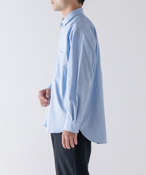 BRICK & SONS(ブリックアンドサンズ)の「リラックスバックプリーツシャツ<サックス>(シャツ/ブラウス・メンズ・サックスブルー・LL/S/M/L)」の12枚目の写真