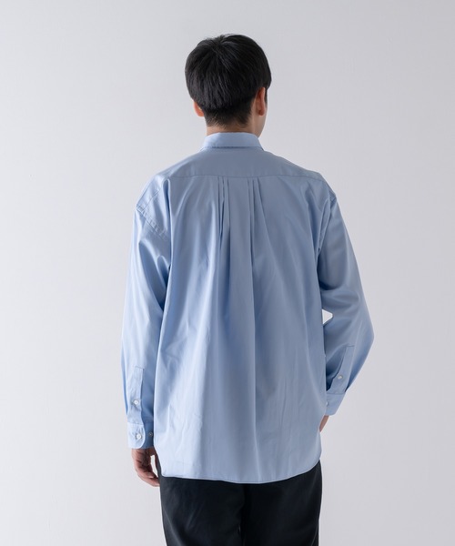 BRICK & SONS(ブリックアンドサンズ)の「リラックスバックプリーツシャツ<サックス>(シャツ/ブラウス・メンズ・サックスブルー・LL/S/M/L)」の13枚目の写真