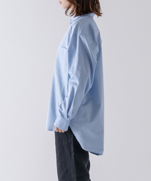 BRICK & SONS(ブリックアンドサンズ)の「リラックスバックプリーツシャツ<サックス>(シャツ/ブラウス・メンズ・サックスブルー・LL/S/M/L)」の16枚目の写真