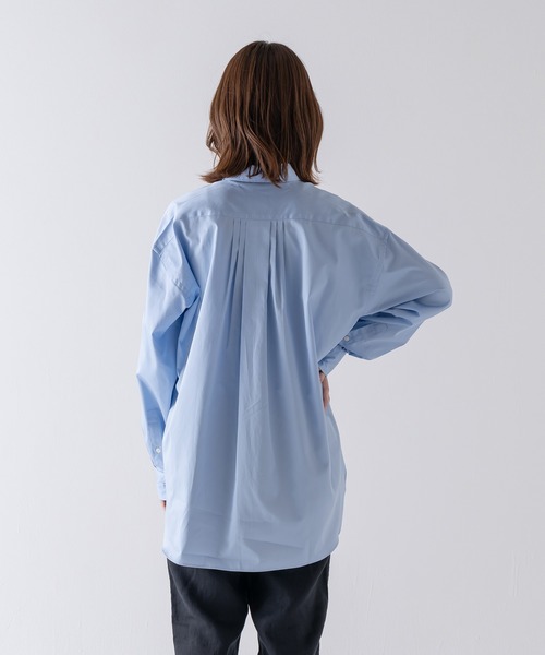 BRICK & SONS(ブリックアンドサンズ)の「リラックスバックプリーツシャツ<サックス>(シャツ/ブラウス・メンズ・サックスブルー・LL/S/M/L)」の17枚目の写真