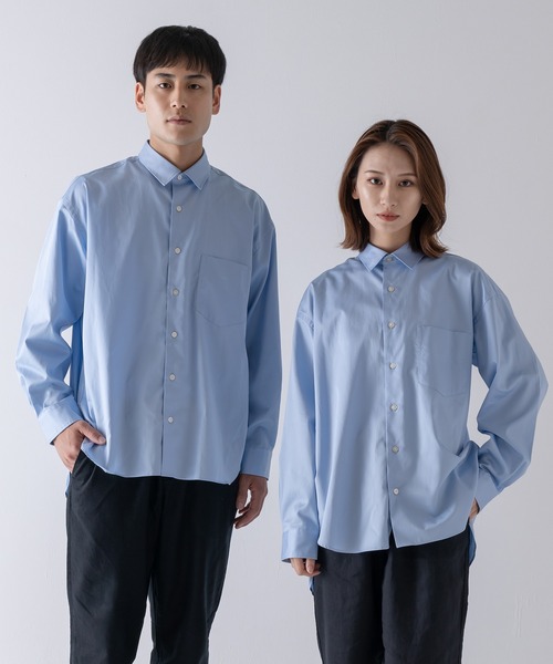 BRICK & SONS(ブリックアンドサンズ)の「リラックスバックプリーツシャツ<サックス>(シャツ/ブラウス・メンズ・サックスブルー・LL/S/M/L)」の19枚目の写真