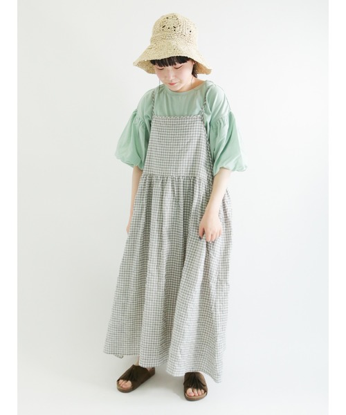 Samansa Mos2（サマンサ モスモス）の「キャミソールワンピース（ワンピース・レディース・ブラック/ベージュ/グレー/ミント・ﾌﾘ-）」の7枚目の写真