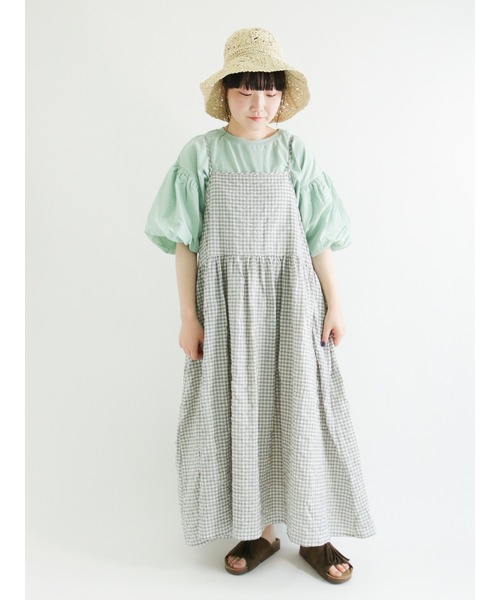 Samansa Mos2（サマンサ モスモス）の「キャミソールワンピース（ワンピース・レディース・ブラック/ベージュ/グレー/ミント・ﾌﾘ-）」の6枚目の写真