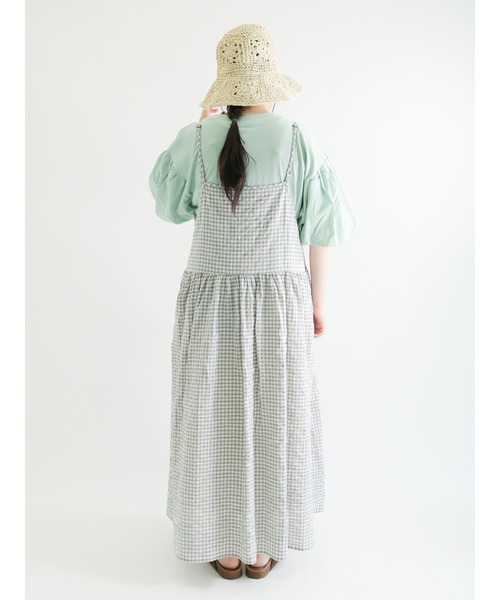 Samansa Mos2（サマンサ モスモス）の「キャミソールワンピース（ワンピース・レディース・ブラック/ベージュ/グレー/ミント・ﾌﾘ-）」の21枚目の写真