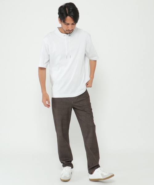 ikka（イッカ）の「GOKU楽 EASY STRETCH イージーストレッチ チェック5Pパンツ（その他パンツ・メンズ・チャコールグレー/ネイビー/ブラウン/ダークネイビー/グレー・S/M/L/XL）」の10枚目の写真