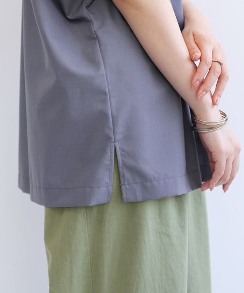 osharewalker(オシャレウォーカー)の「【廃盤】『レース切替オープンカラーシャツ』(シャツ/ブラウス・レディース・ブラック/ネイビー/オフホワイト・FREE)」の19枚目の写真