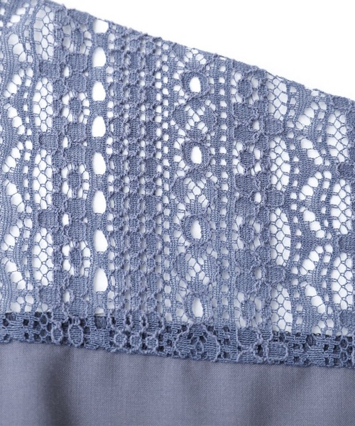 osharewalker(オシャレウォーカー)の「【廃盤】『レース切替オープンカラーシャツ』(シャツ/ブラウス・レディース・ブラック/ネイビー/オフホワイト・FREE)」の22枚目の写真