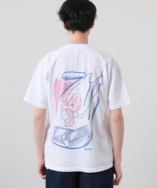 JOURNAL STANDARD(ジャーナルスタンダード)の「TEKUN WAS HERE SAWATTE Tシャツ(Tシャツ/カットソー・メンズ・ホワイト・MEDIUM/LARGE/X-LARGE)」の2枚目の写真