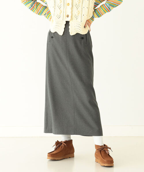 BEAMS BOY（ビームスボーイ）の「BEAMS BOY / ポリエステル マリン スカート（スカート・レディース・ブラック/グレー・1/2）」の5枚目の写真